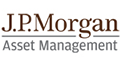 J.P.Morgan logo in brown and black