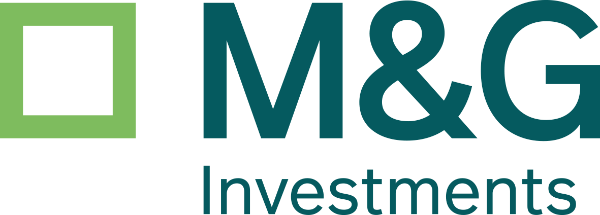 Logótipo da marca M&G Investments com tons verde escuro e verde tropa