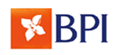 Logótipo da marca BPI com cores laranja e azul