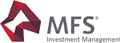 Logótipo da marca MFS com o simbolo vermelho